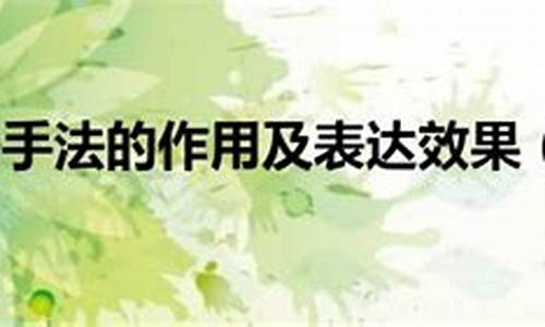 雙關(guān)修辭手法的運(yùn)用及妙處