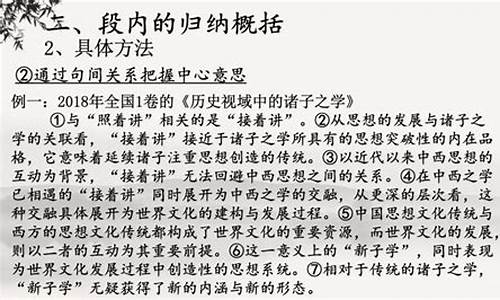 語文閱讀中的概括歸納能力培養(yǎng)