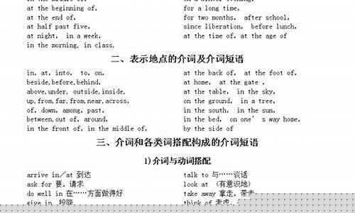 英語(yǔ)中一些常見(jiàn)的介詞短語(yǔ)（如 in front of）的反義詞是什么？