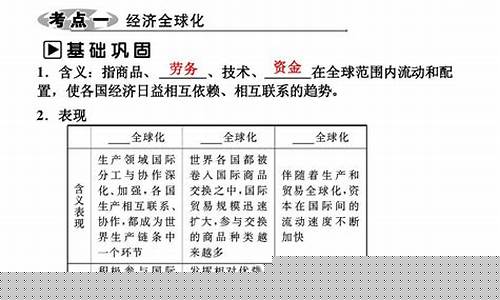 高三政治經(jīng)濟全球化的影響？