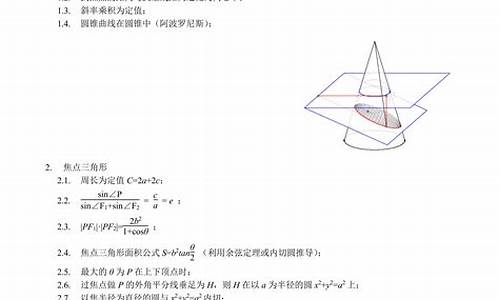 高中數(shù)學(xué)圓錐曲線的焦點(diǎn)弦長(zhǎng)公式？