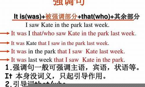 強調(diào)句中被強調(diào)部分是定語時的結(jié)構和用法及注意事項？