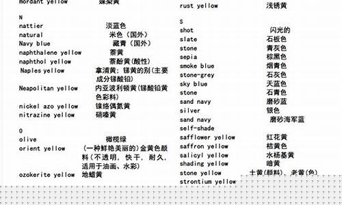 文學(xué)作品中色彩詞匯的表意作用