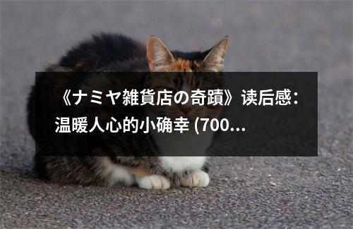 《ナミヤ雑貨店の奇蹟》讀后感：溫暖人心的小確幸 (700字)