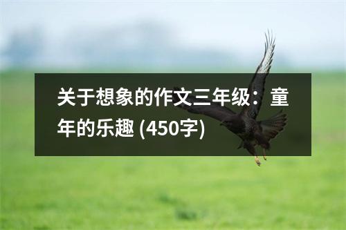 關(guān)于想象的作文三年級(jí)：童年的樂(lè)趣 (450字)
