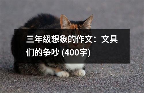 三年級想象的作文：文具們的爭吵 (400字)