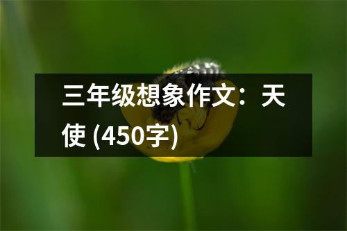 三年級(jí)想象作文：天使 (450字)