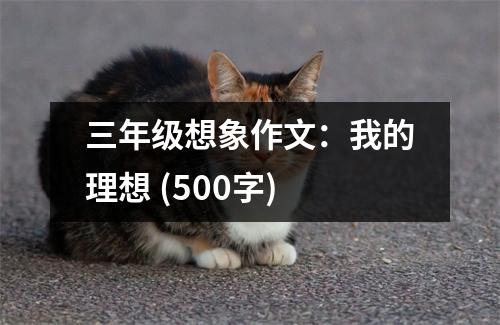 三年級(jí)想象作文：我的理想 (500字)
