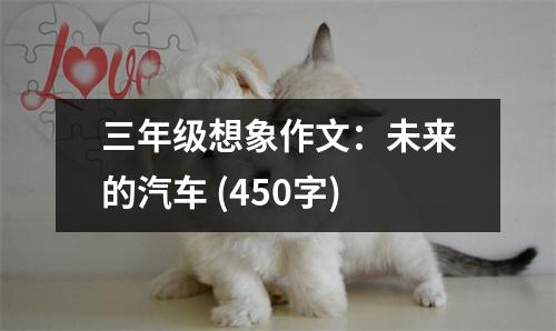 三年級想象作文：未來的汽車 (450字)
