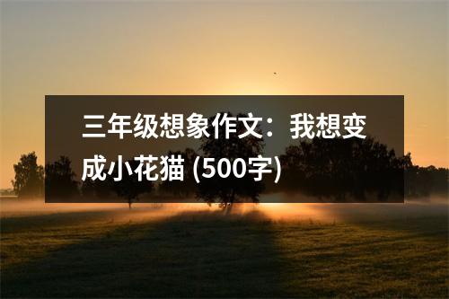 三年級(jí)想象作文：我想變成小花貓 (500字)