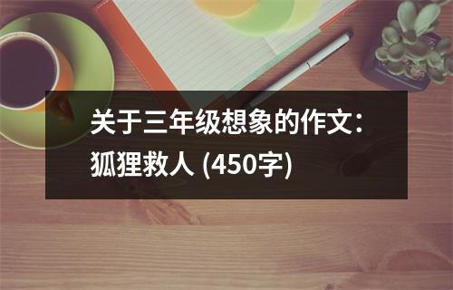 關(guān)于三年級想象的作文：狐貍救人 (450字)