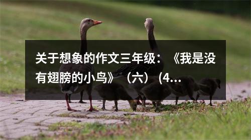 關(guān)于想象的作文三年級：《我是沒有翅膀的小鳥》（六） (450字)