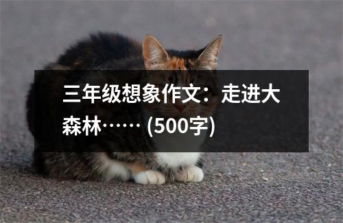三年級(jí)想象作文：走進(jìn)大森林…… (500字)