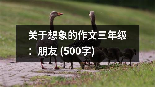 關(guān)于想象的作文三年級：朋友 (500字)