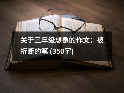 關(guān)于三年級想象的作文：被折斷的筆 (350字)