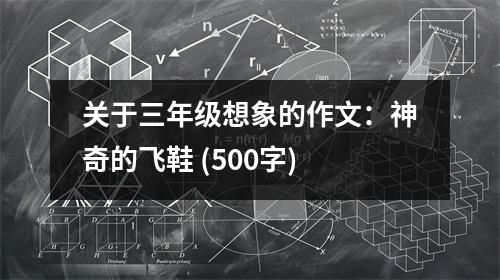 關(guān)于三年級(jí)想象的作文：神奇的飛鞋 (500字)