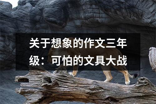 關(guān)于想象的作文三年級(jí)：可怕的文具大戰(zhàn)