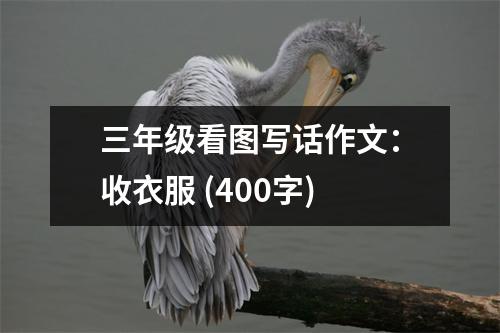 三年級看圖寫話作文：收衣服 (400字)