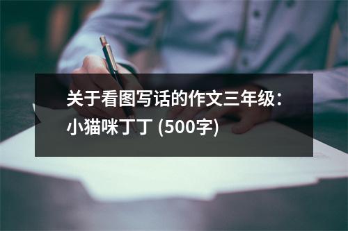 關于看圖寫話的作文三年級：小貓咪丁丁 (500字)
