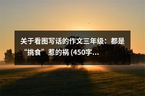 關(guān)于看圖寫話的作文三年級(jí)：都是“挑食”惹的禍 (450字)