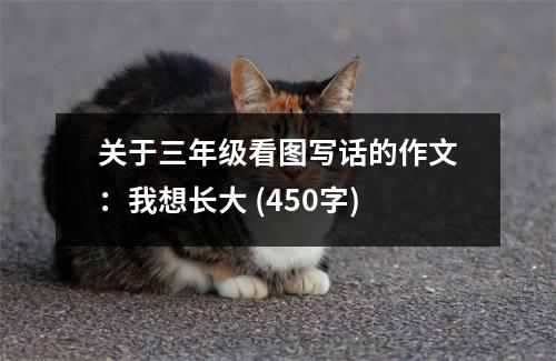 關(guān)于三年級看圖寫話的作文：我想長大 (450字)