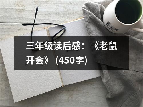 三年級讀后感：《老鼠開會》 (450字)