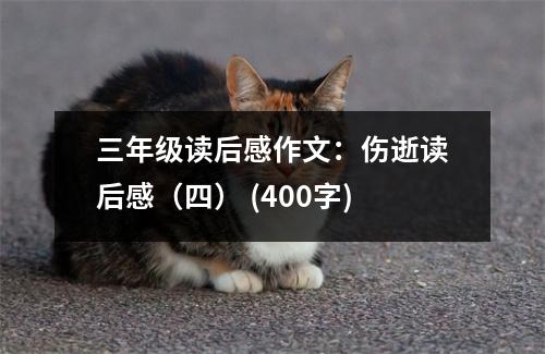 三年級(jí)讀后感作文：傷逝讀后感（四） (400字)