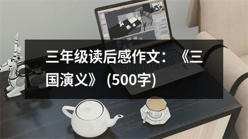 三年級讀后感作文：《三國演義》 (500字)