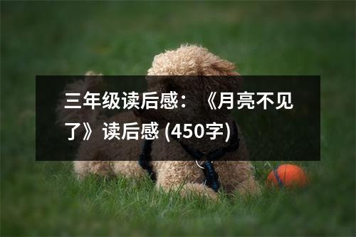 三年級讀后感：《月亮不見了》讀后感 (450字)