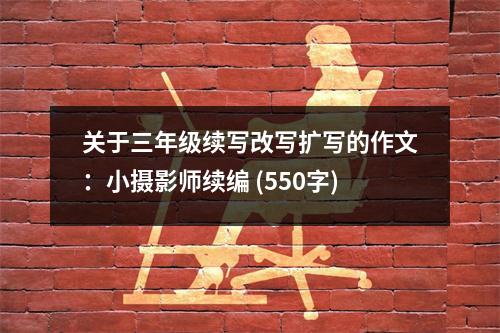 關(guān)于三年級(jí)續(xù)寫改寫擴(kuò)寫的作文：小攝影師續(xù)編 (550字)