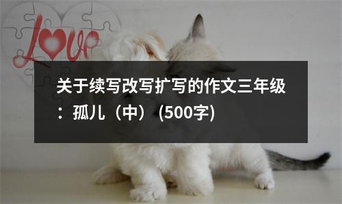 關(guān)于續(xù)寫改寫擴(kuò)寫的作文三年級(jí)：孤兒（中） (500字)
