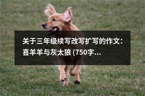 關于三年級續(xù)寫改寫擴寫的作文：喜羊羊與灰太狼 (750字)