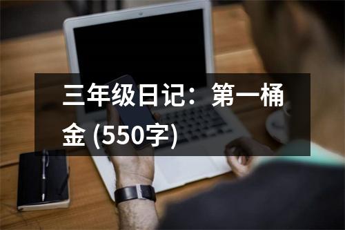三年級日記：第一桶金 (550字)
