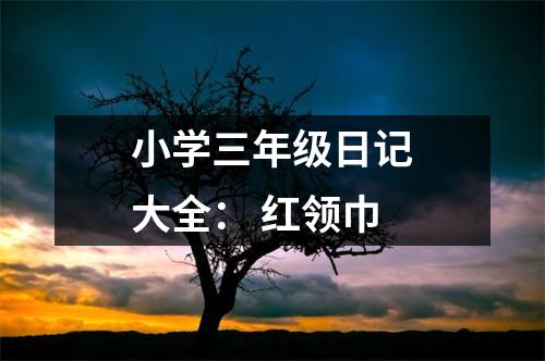 小學(xué)三年級日記大全： 紅領(lǐng)巾