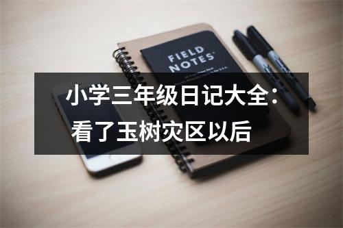 小學(xué)三年級(jí)日記大全： 看了玉樹(shù)災(zāi)區(qū)以后