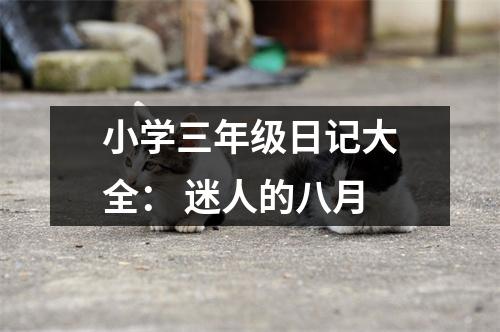 小學三年級日記大全： 迷人的八月