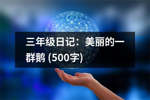 三年級日記：美麗的一群鵝 (500字)