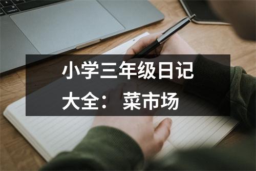 小學(xué)三年級(jí)日記大全： 菜市場(chǎng)