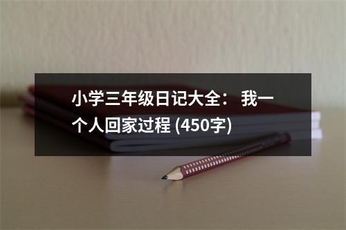 小學(xué)三年級日記大全： 我一個人回家過程 (450字)