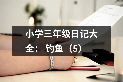 小學(xué)三年級日記大全： 釣魚（5）