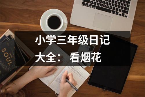 小學三年級日記大全： 看煙花
