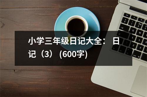 小學三年級日記大全： 日記（3） (600字)