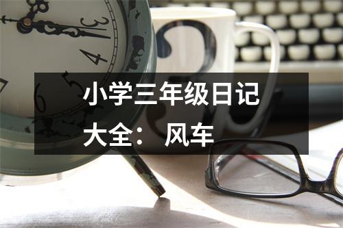 小學(xué)三年級日記大全： 風(fēng)車
