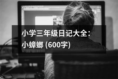 小學(xué)三年級日記大全： 小蟑螂 (600字)