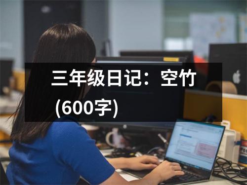 三年級日記：空竹 (600字)
