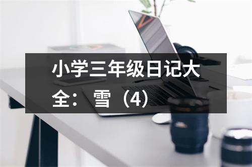 小學(xué)三年級日記大全： 雪（4）