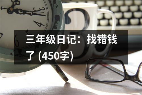 三年級(jí)日記：找錯(cuò)錢了 (450字)