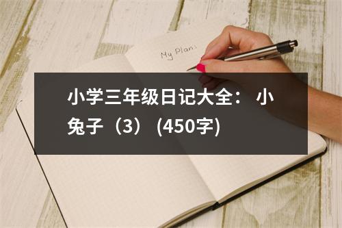 小學(xué)三年級(jí)日記大全： 小兔子（3） (450字)