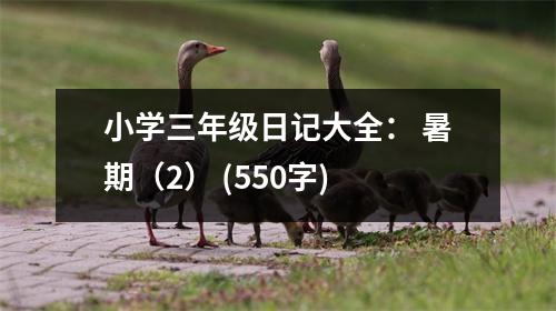 小學(xué)三年級日記大全： 暑期（2） (550字)
