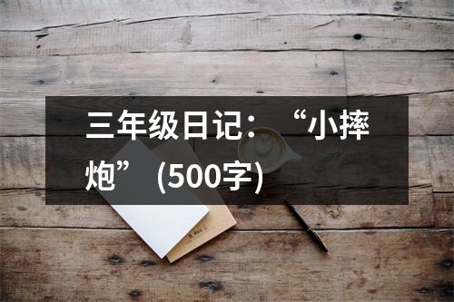 三年級日記：“小摔炮” (500字)